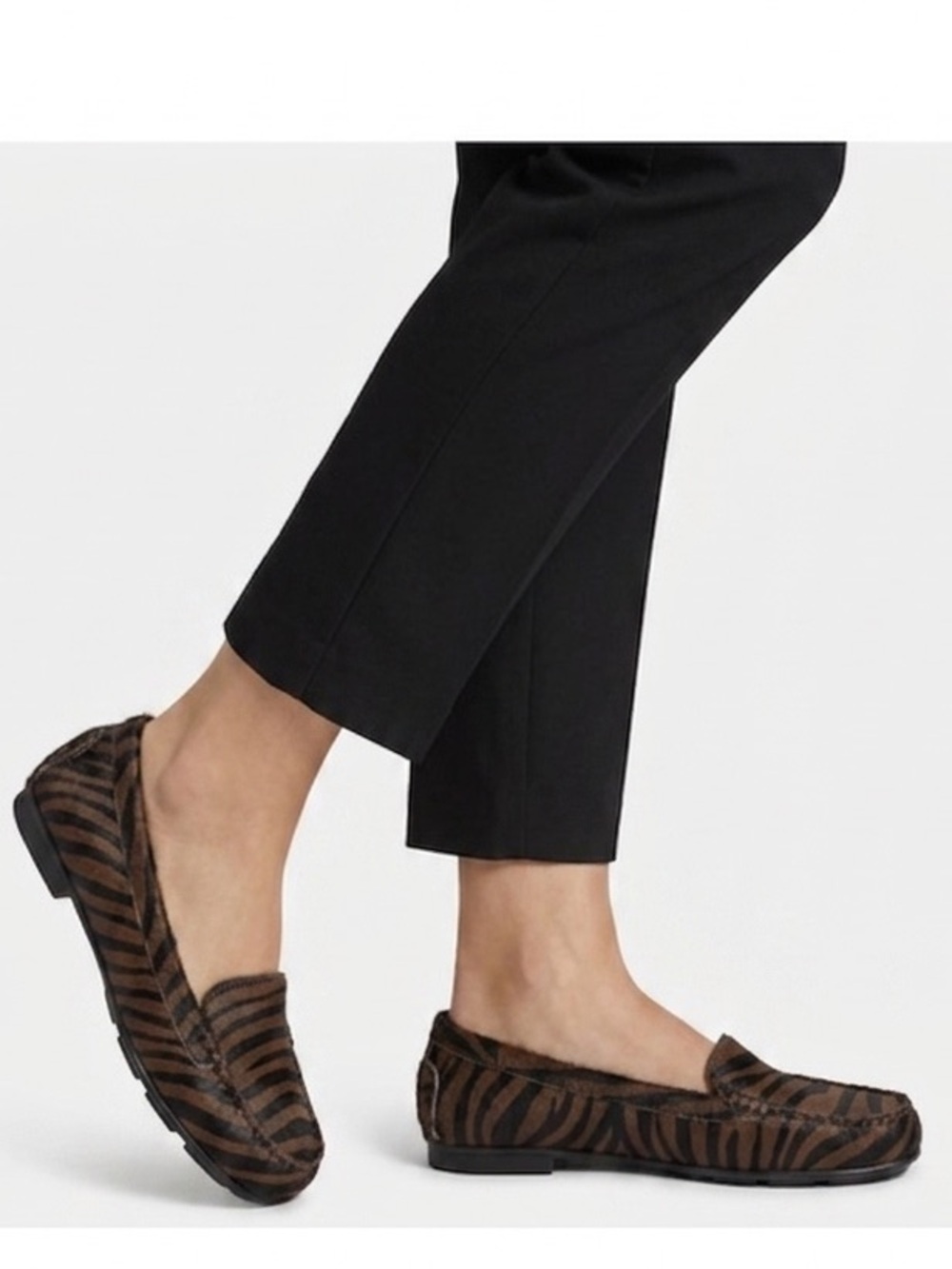 AEROSOLES Brown Zebra-Print Loafers